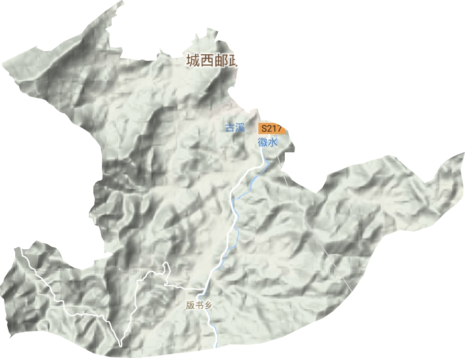版书乡地形图