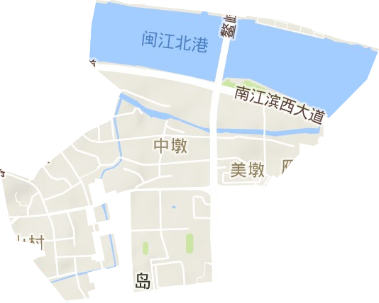 下渡街道地形图
