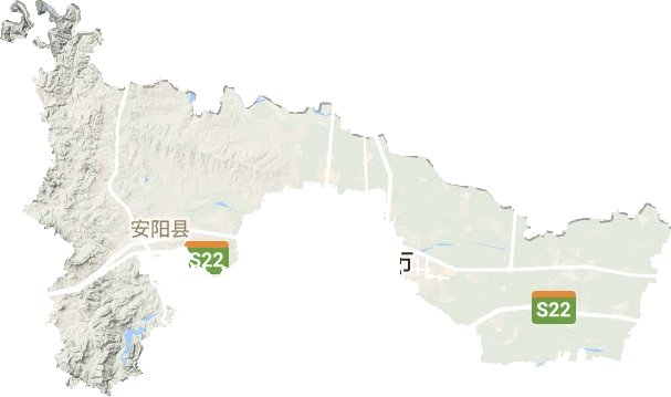 安阳县地形图