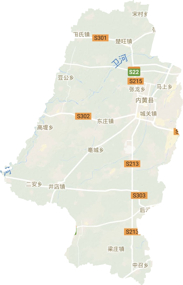 内黄县地形图