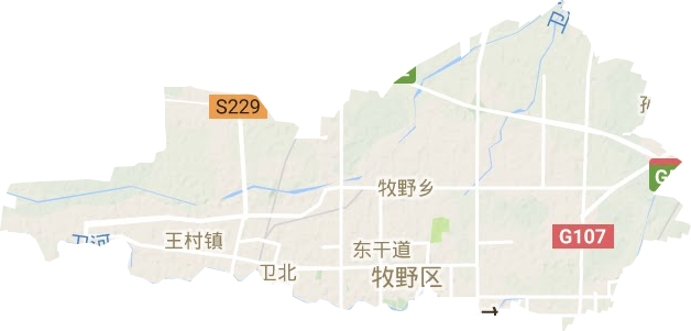 牧野区地形图