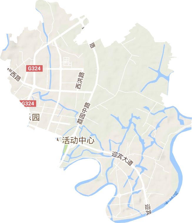 拱辰街道地形图