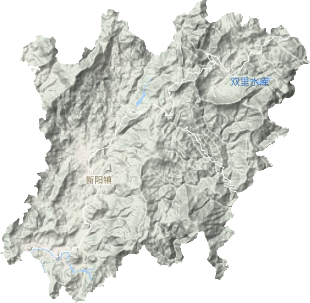 新阳镇地形图