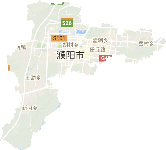 华龙区地形图
