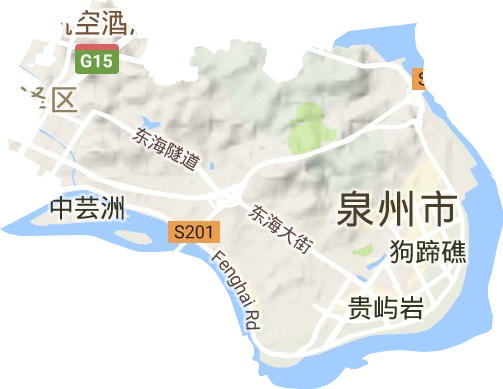 东海街道地形图