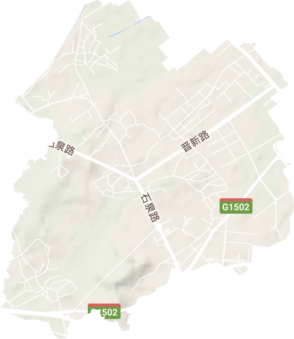 新塘街道地形图