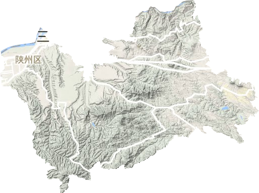 陕州区地形图