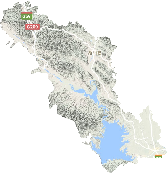 淅川县地形图