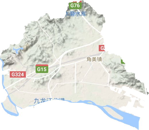 角美镇地形图