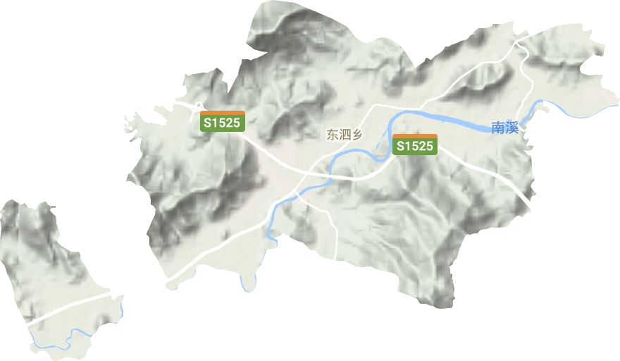 东泗乡地形图