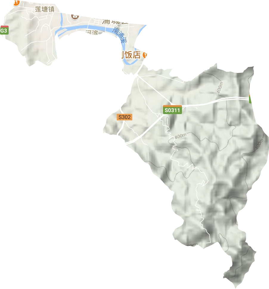 河滨街道地形图