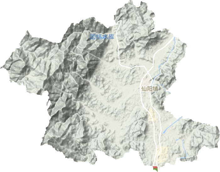 仙阳镇地形图