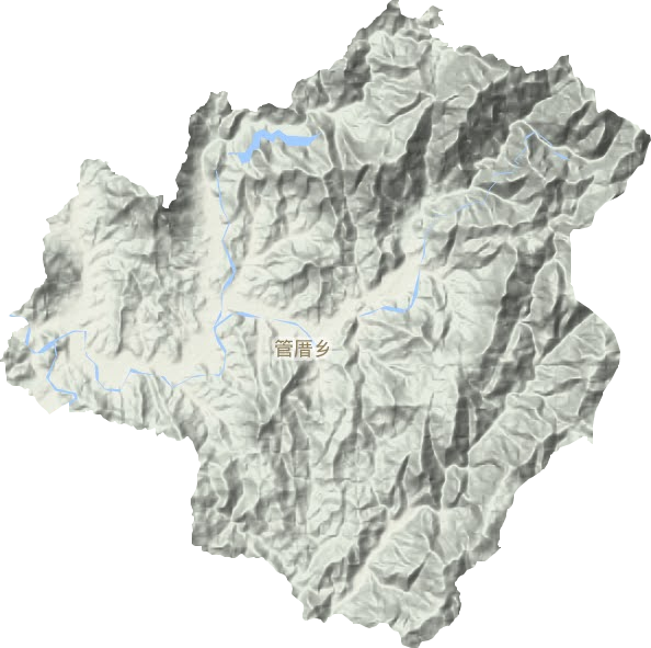 管厝乡地形图