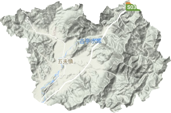 五夫镇地形图