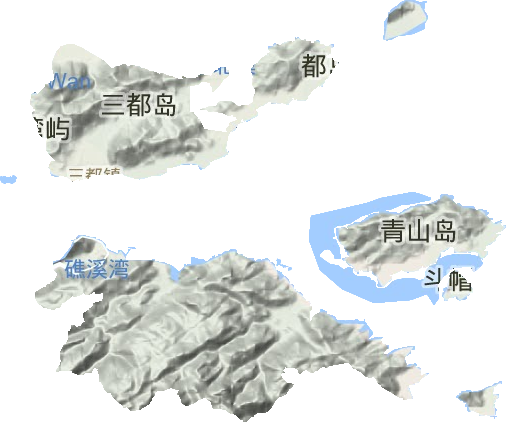 三都镇地形图