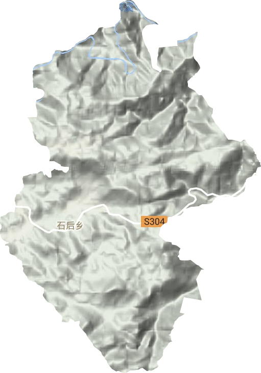 石后乡地形图