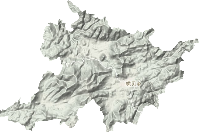 虎贝乡地形图
