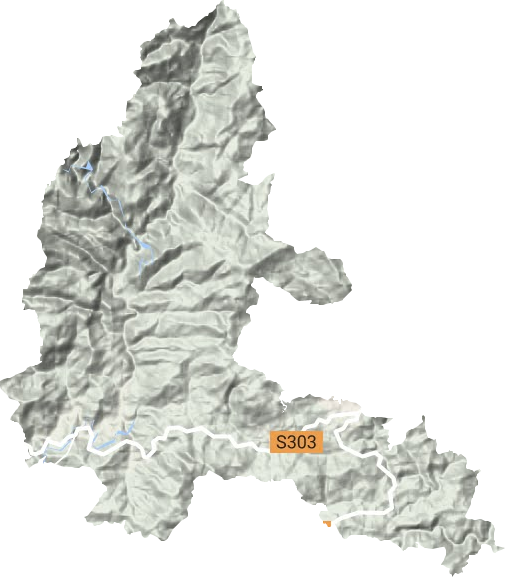 屏城乡地形图