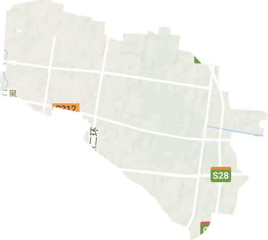 济源市玉泉街道地形图