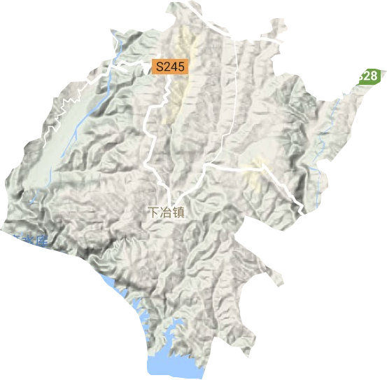 济源市下冶镇地形图