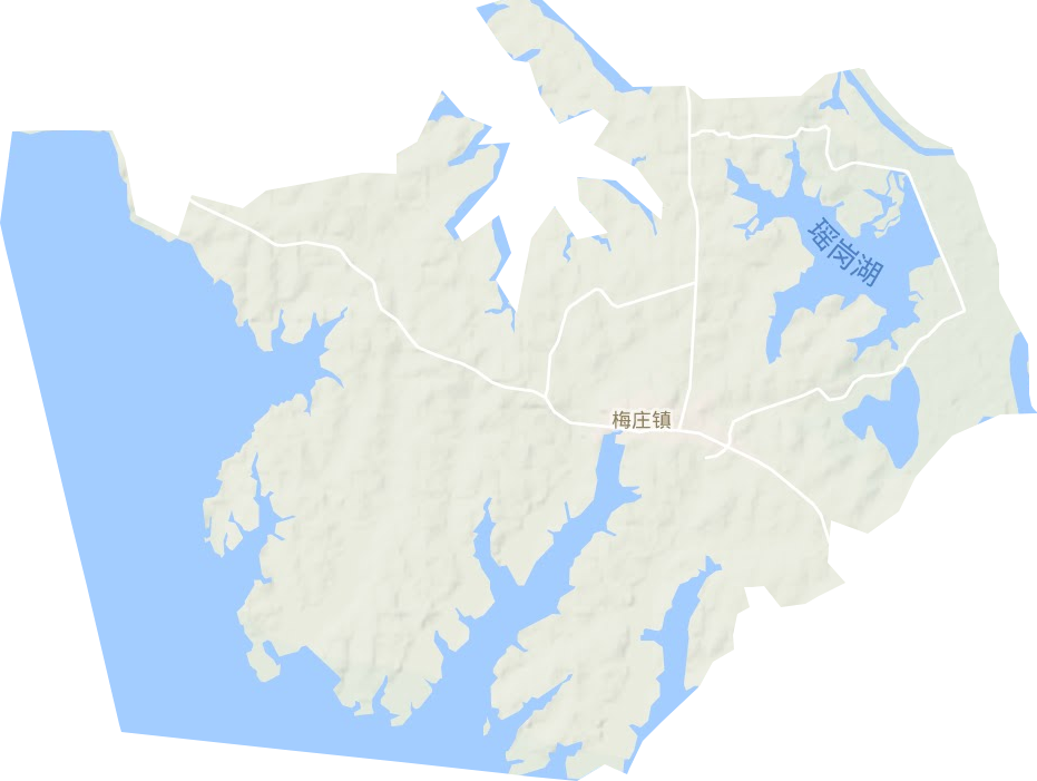 梅庄镇地形图