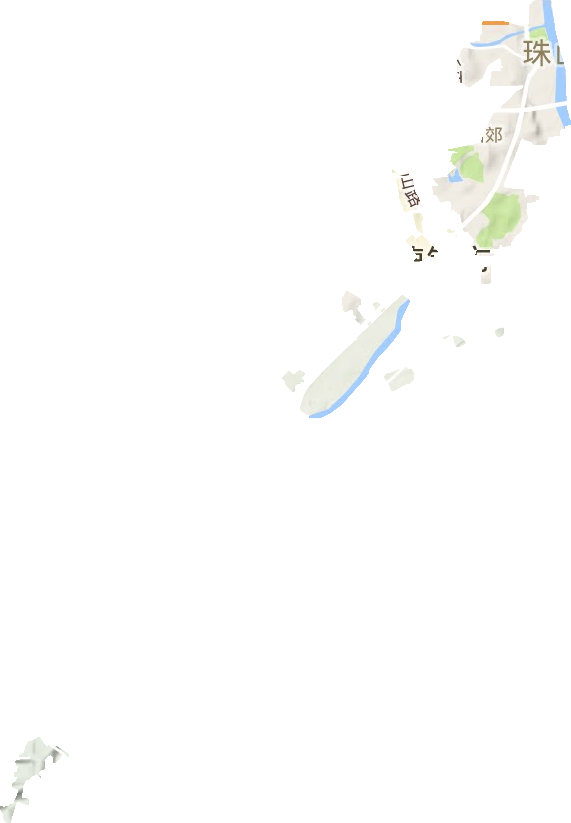 西郊街道地形图