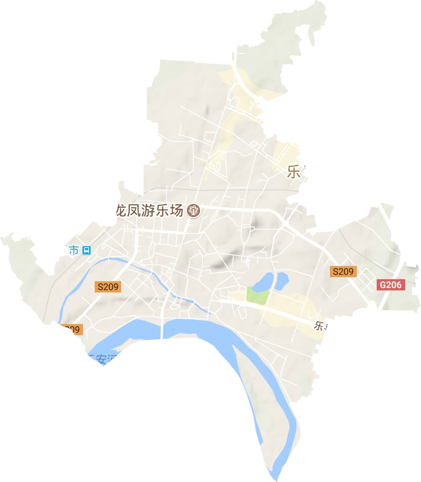 洎阳街道地形图