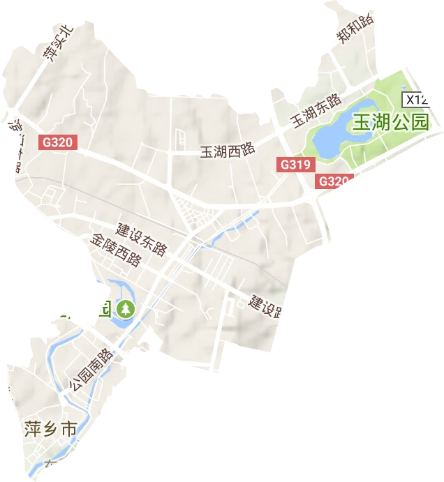 凤凰街街道地形图