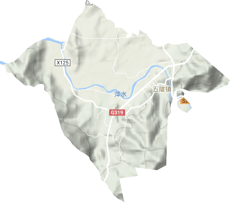 五陂镇地形图