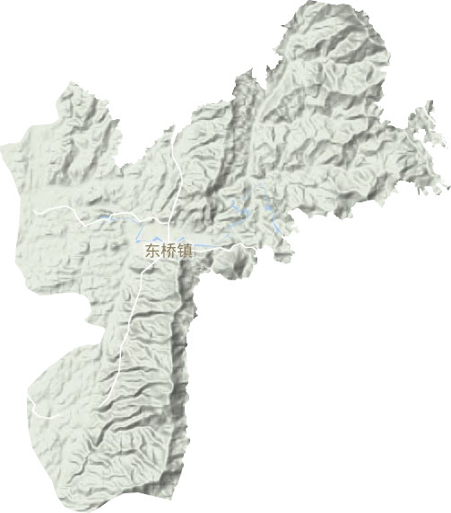 东桥镇地形图