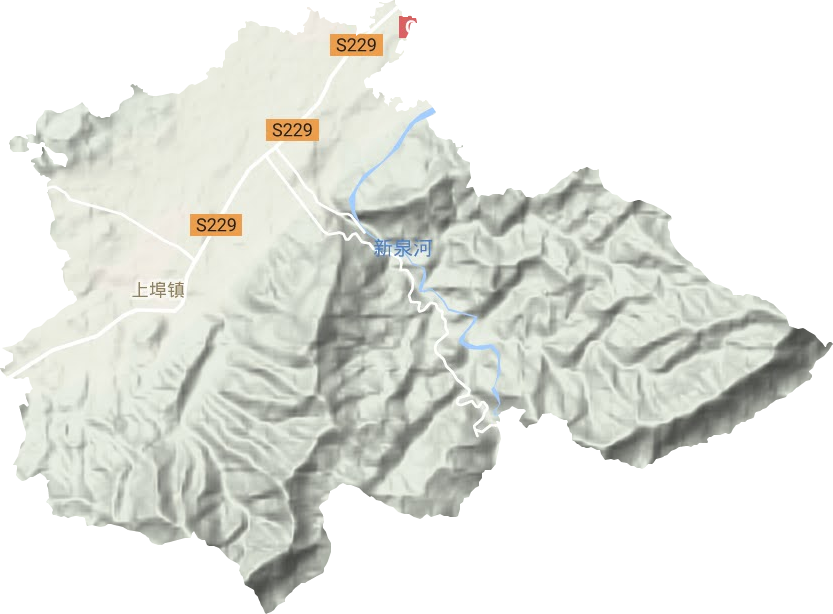 上埠镇地形图