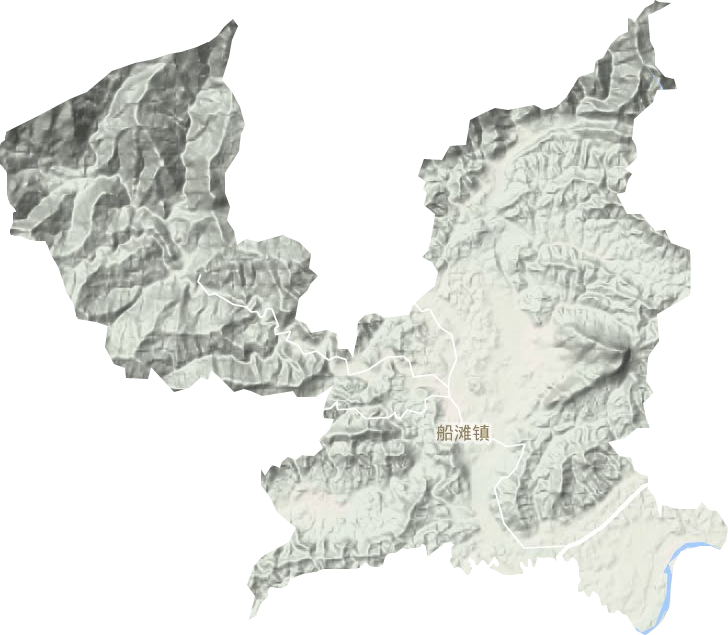 船滩镇地形图