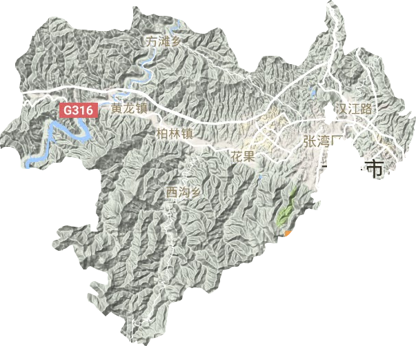 张湾区地形图
