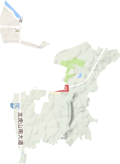 四青街道地形图