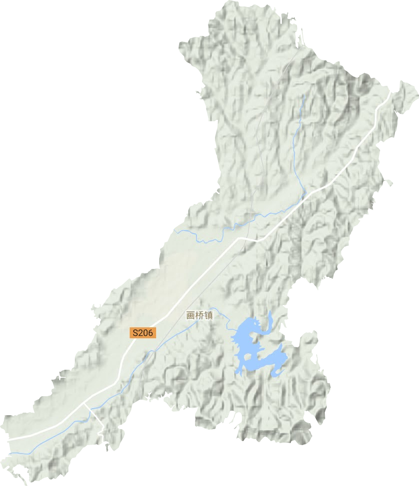 画桥镇地形图