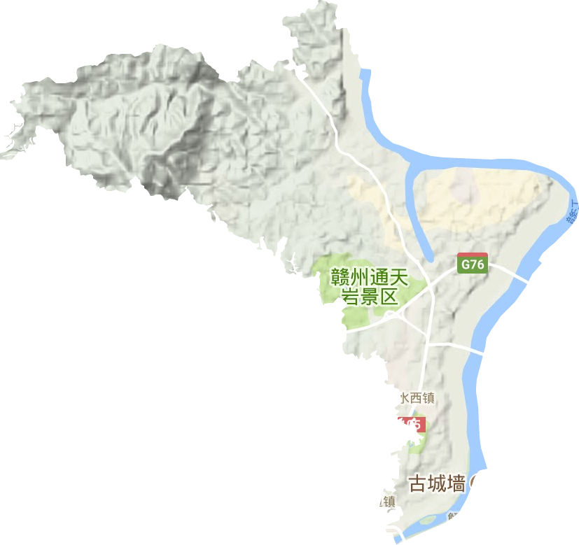 水西镇地形图
