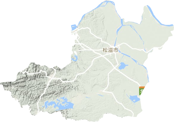 松滋市地形图