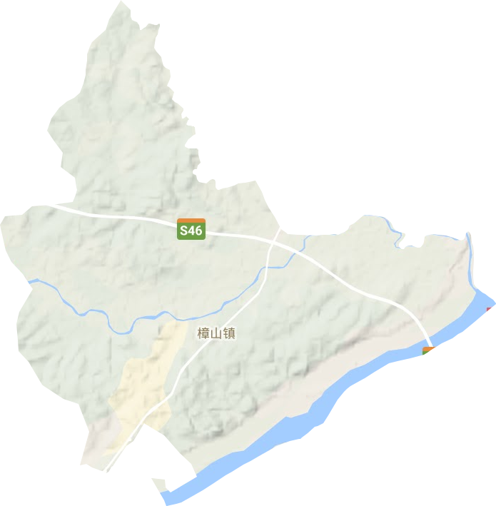 樟山镇地形图