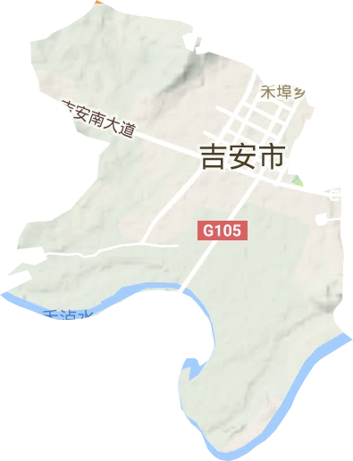 禾埠乡地形图