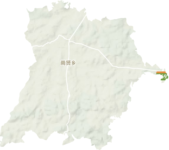 尚贤乡地形图