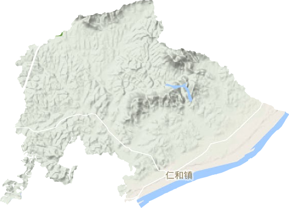 仁和镇地形图