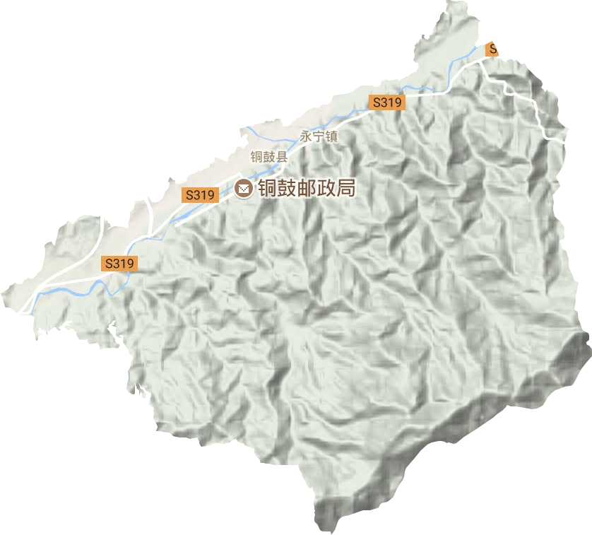 永宁镇地形图
