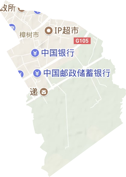 淦阳街道地形图