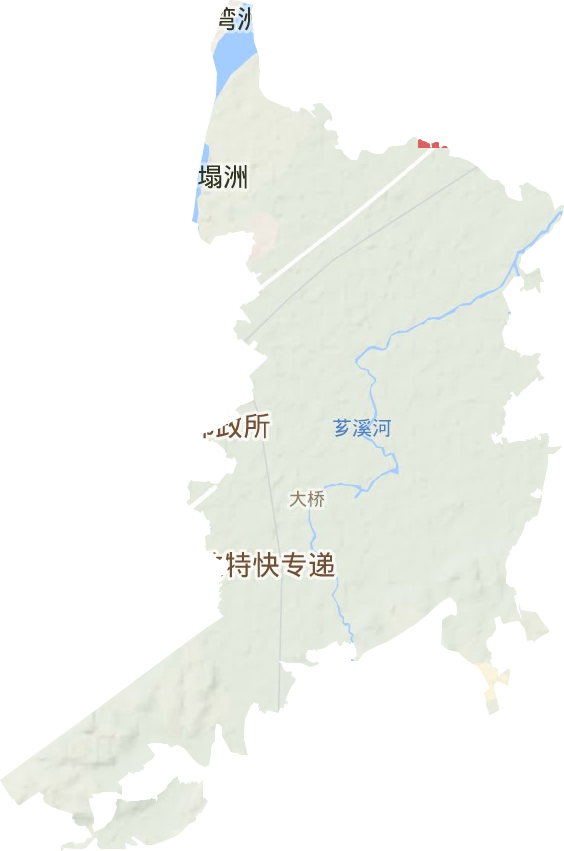 大桥街道地形图
