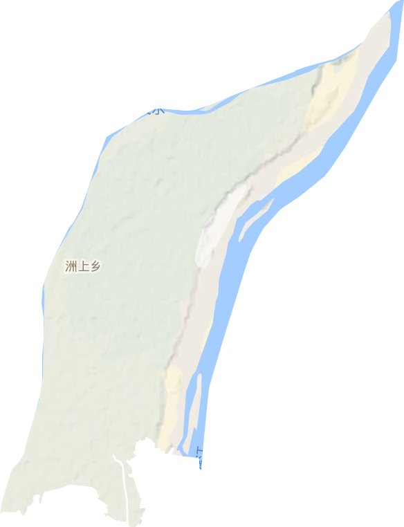 洲上乡地形图