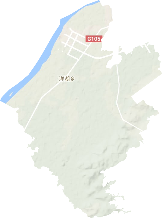 洋湖乡地形图