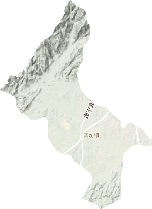 龚坊镇地形图