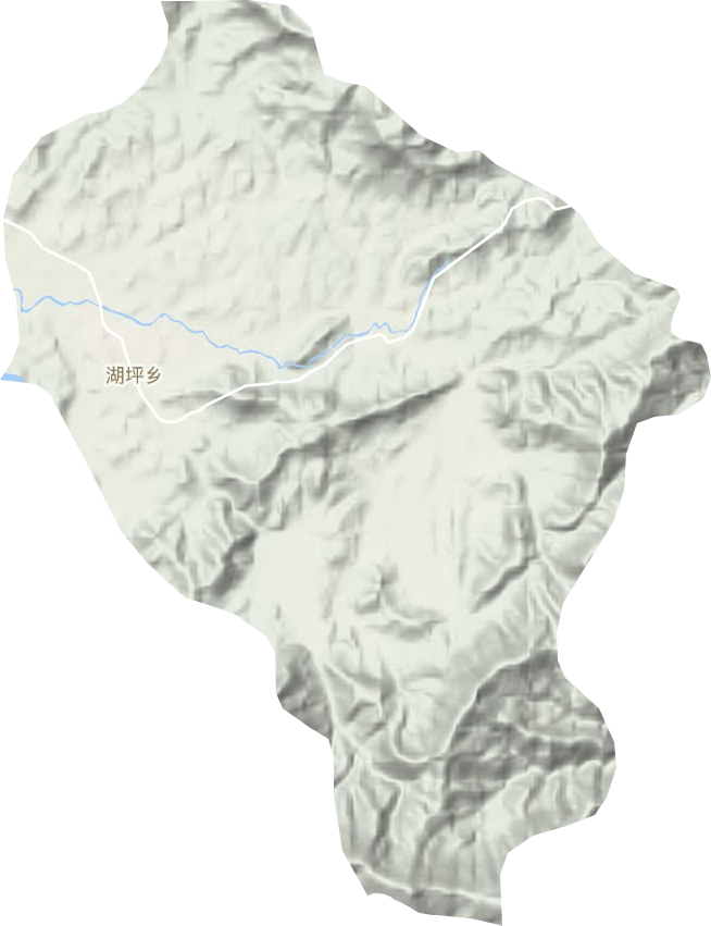 湖坪乡地形图