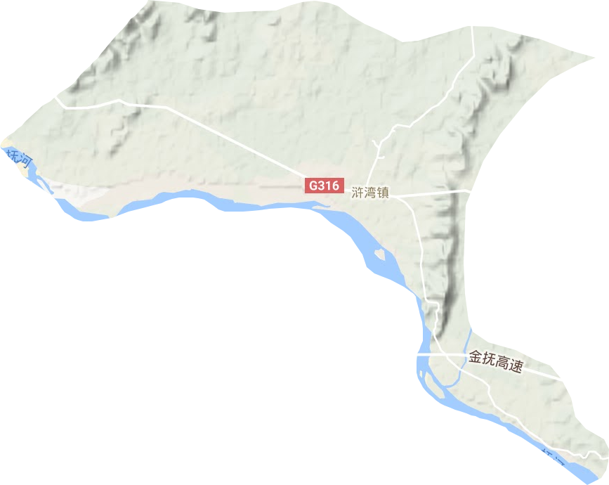 浒湾镇地形图