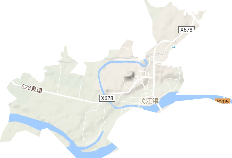 弋江镇地形图